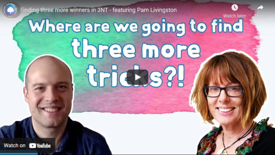 Finding three more winners in 3NT – featuring Pam Livingston