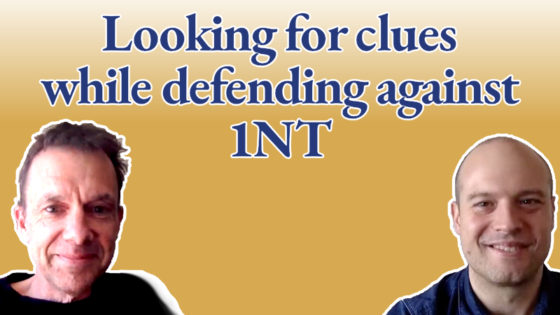 Looking for clues while defending against 1NT